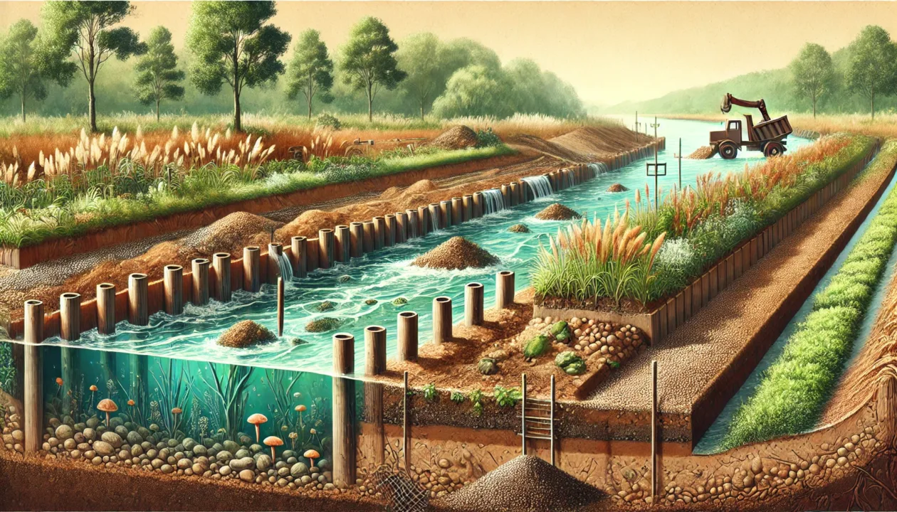 Soil and sediment management in a wetland restoration setting Soil and sediment management in a wetland restoration setting