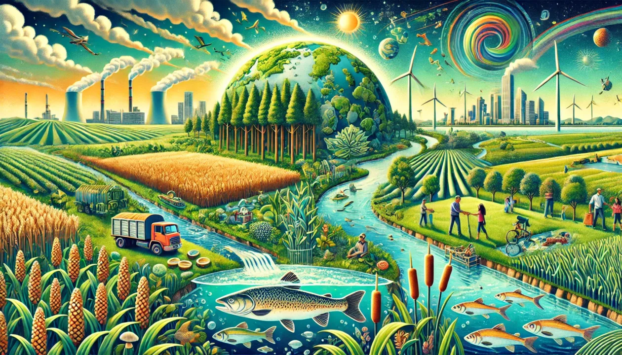 Image highlighting the importance of ecosystem services in today's society Image highlighting the importance of ecosystem services in today's society