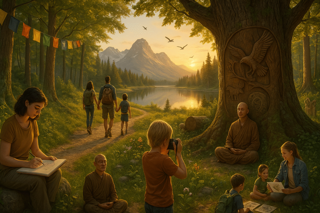 Image capturing the emotional and cultural connection between people and nature